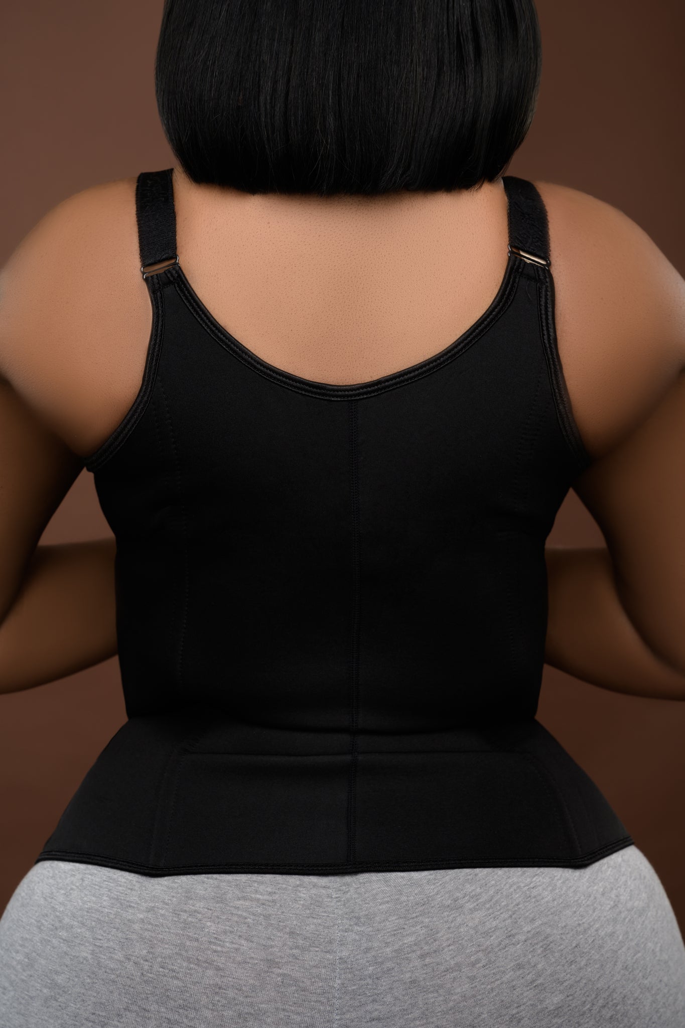 Compression vest for working out and body contouring
