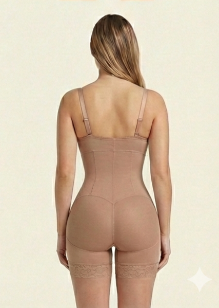 Invisible Nude Mesh-Lift Faja | Double Powernet Strapless Boyshort