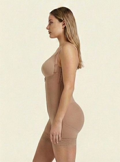 Invisible Nude Mesh-Lift Faja | Double Powernet Strapless Boyshort