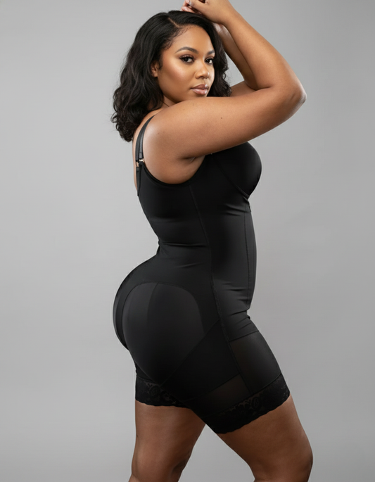 Mid-Thigh Body Shaper Faja | Stage 2 Post-Op & Daily Sculpting