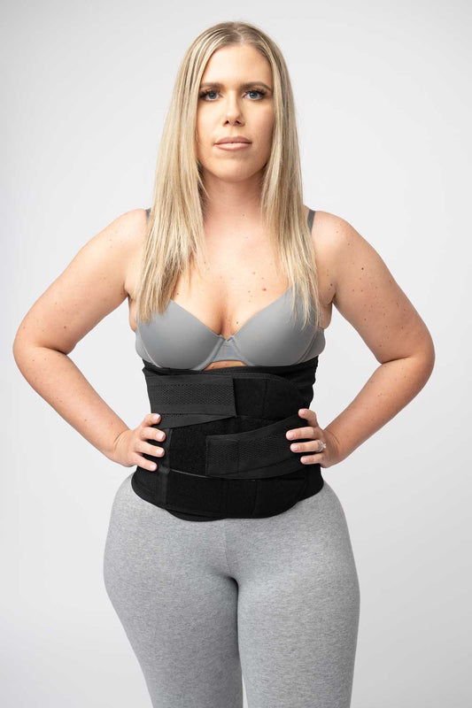 liposuction and post partum abdominal compression wrap and waist trainer